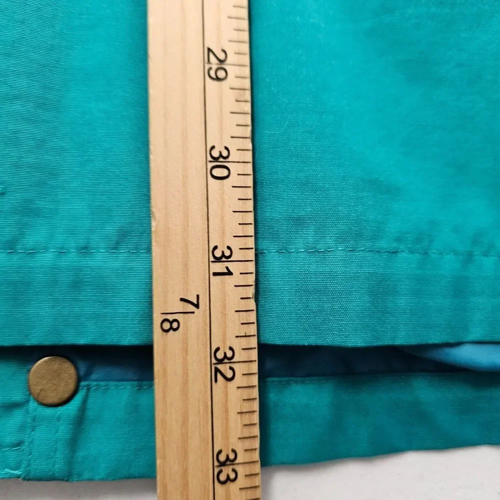 Eddie Bauer Blue Zip‎ Up Snap Hoodie Windbreaker Long Sleeve Pocket Men's Large